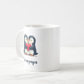 Du bist mein Pinguin Cup - Niedliche Pinguin Kissi Kaffeetasse (Vorderseite Links)