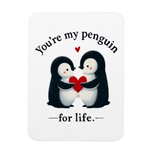 Du bist mein Pinguin für ein lebenslanges Paar Magnet
