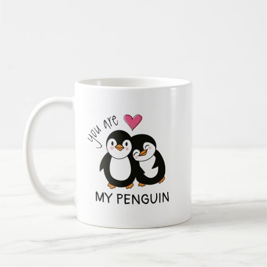 Du bist mein Pinguin Kaffeetasse (Links)