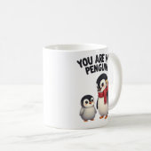 Du bist mein Pinguin Süße Liebe Kaffeetasse (VorderseiteRechts)