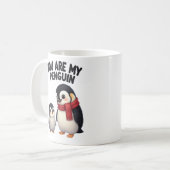 Du bist mein Pinguin Süße Liebe Kaffeetasse (Vorderseite Links)