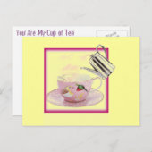Du bist mein Pokal der Postkarte für Tee (Vorne/Hinten)