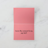 Du bist mein Popart Dankeskarte (Innenseite)