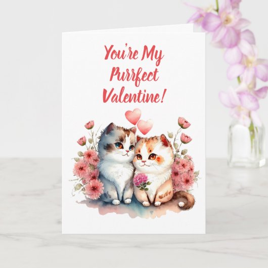 Du bist mein Purfect Valentine Karte (Orchidee)