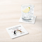 Du bist mein Riesling fürs Leben Rechteckiger Pappuntersetzer (Vor Ort)