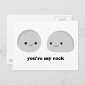 Du bist mein Rock Postkarte (Vorne/Hinten)