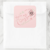 Du bist mein Sauerstoffaufkleber Quadratischer Aufkleber (Tasche)