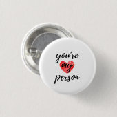 Du bist mein schwarzer Mensch Button (Vorne & Hinten)