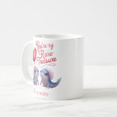 Du bist mein seltener Schatz für Valentine Kaffeetasse (Vorderseite Links)