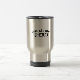 Du bist mein Shero| Monogramm Personalisiert Reisebecher