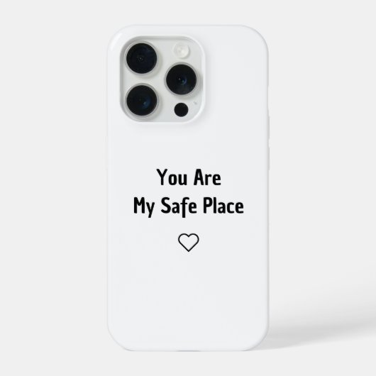 Du bist mein sicherer Ort Handyhülle iPhone Hülle (Rückseite)