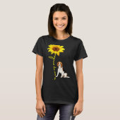 Du bist mein Sonnenblumen-Beagle T-Shirt (Vorne ganz)