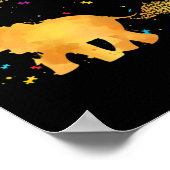 Du bist mein Sonnenblumen-Elefantenautismus Poster (Ecke)