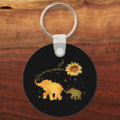 Du bist mein Sonnenblumen-Elefantenautismus Schlüsselanhänger (Vorderseite)