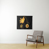 Du bist mein Sonnenblumen-Elefantenautismus Wandteppich (Beispiel (Horizontal))