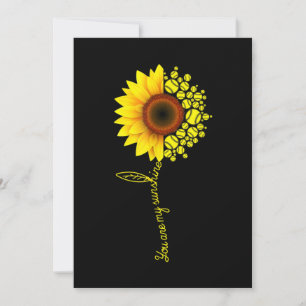 Du bist mein Sonnenblumen-Softball Einladung
