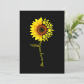 Du bist mein Sonnenblumen-Softball Einladung (Stehend Vorderseite)