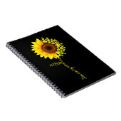 Du bist mein Sonnenblumen-Softball Notizblock (Rechte Seite)