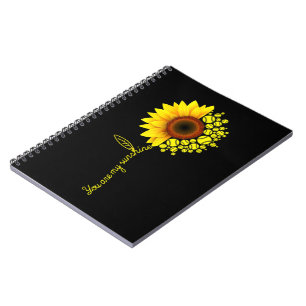 Du bist mein Sonnenblumen-Softball Notizblock