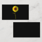 Du bist mein Sonnenblumen-Softball Visitenkarte (Vorne/Hinten)