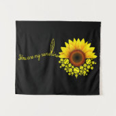 Du bist mein Sonnenblumen-Softball Wandteppich (Vorderseite (Horizontal))