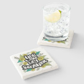 Du bist mein Sonnenblumengestein-Untersetzer Steinuntersetzer (Seitenansicht)