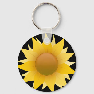Du bist mein Sonnenblumenknopf-Schlüsselanhänger Schlüsselanhänger