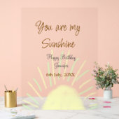 Du bist mein sonnengelbes Pastellgebäck Geburtstag Acrylschild (Hochzeit)