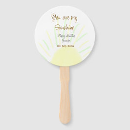 Du bist mein sonnengelbes Pastellgebäck Geburtstag Fächer