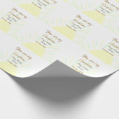 Du bist mein sonnengelbes Pastellgebäck Geburtstag Geschenkpapier (Ecke)