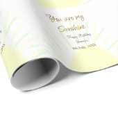 Du bist mein sonnengelbes Pastellgebäck Geburtstag Geschenkpapier (Rolleneckpunkt)