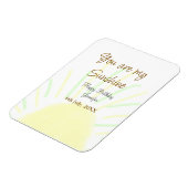 Du bist mein sonnengelbes Pastellgebäck Geburtstag Magnet (Linke Seite)