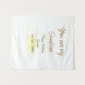 Du bist mein sonnengelbes Pastellgebäck Geburtstag Wandteppich (Vorderseite (Horizontal))