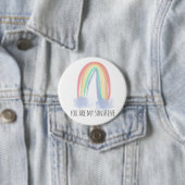 Du bist mein Sonnenschein Aquarell bemalt Regenbog Button (Beispiel)