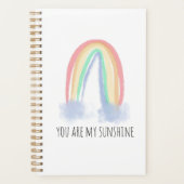 Du bist mein Sonnenschein Aquarell bemalt Regenbog Planer (Vorderseite)