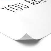 Du bist mein Sonnenschein Aquarell bemalt Regenbog Poster (Ecke)