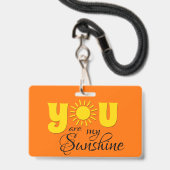Du bist mein Sonnenschein Ausweis (Vorderseite mit Lanyard)