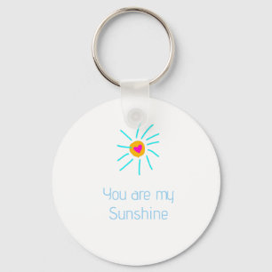 du bist mein Sonnenschein blau orange Sonne Herz K Schlüsselanhänger