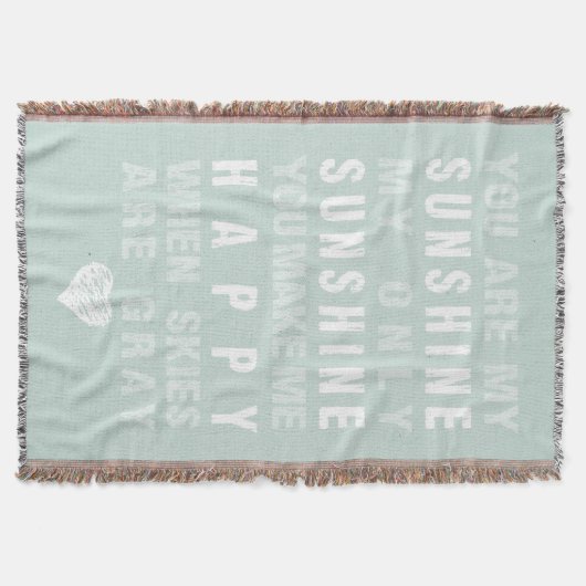 Du bist mein Sonnenschein Decke (Vorderseite)