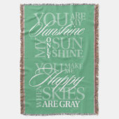 Du bist mein Sonnenschein Decke (Vorderseite Vertikal)