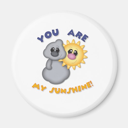 Du bist mein Sonnenschein-Design Magnet (Vorne)