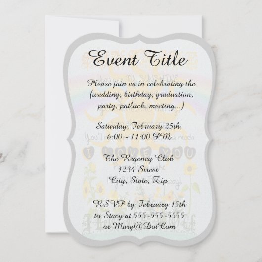 Du bist mein Sonnenschein Einladung (Vorderseite)