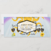 Du bist mein Sonnenschein Einladung (Rückseite)