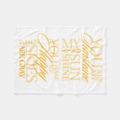 Du bist mein Sonnenschein Fleecedecke (Vorderseite (Horizontal))