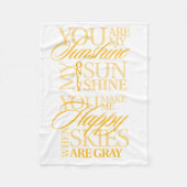 Du bist mein Sonnenschein Fleecedecke (Vorderseite)