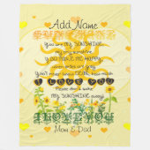 Du bist mein Sonnenschein Fleecedecke (Vorderseite)