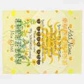 Du bist mein Sonnenschein Fleecedecke (Vorderseite (Horizontal))