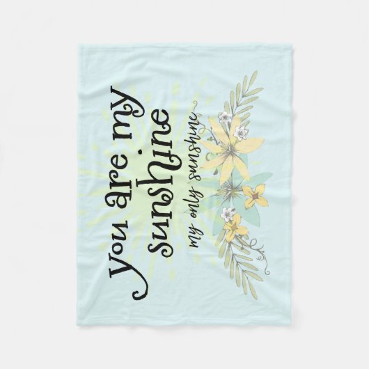Du bist mein Sonnenschein Fleecedecke (Vorderseite)