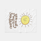 Du bist mein Sonnenschein Fleecedecke (Vorderseite (Horizontal))