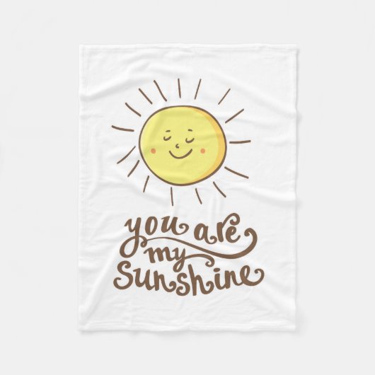 Du bist mein Sonnenschein Fleecedecke (Vorderseite)